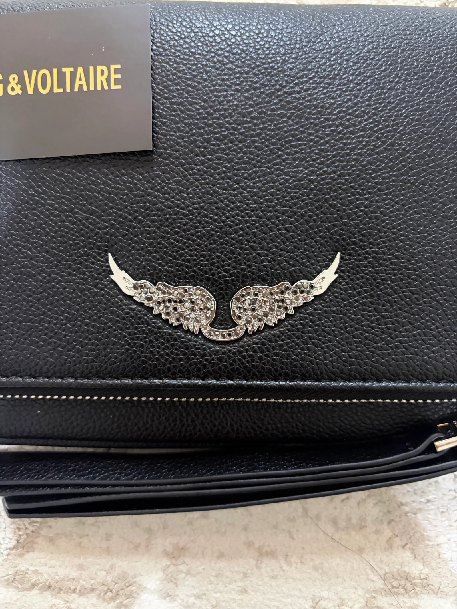 Zadig et Voltaire Rock Clutch Black – photo 4